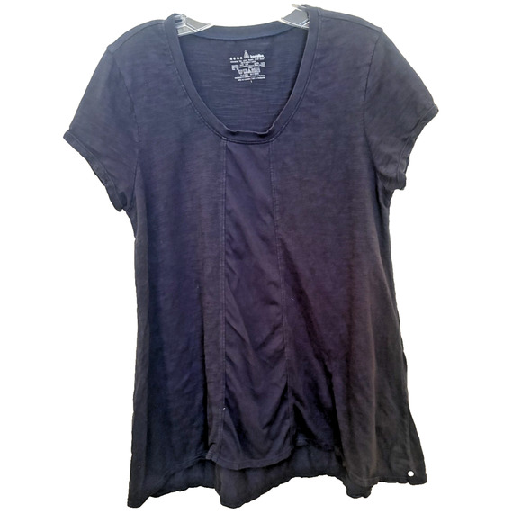 Neon Buddha Women Blue Short Sleeve T-Shirt Large - Picture 1 of 4